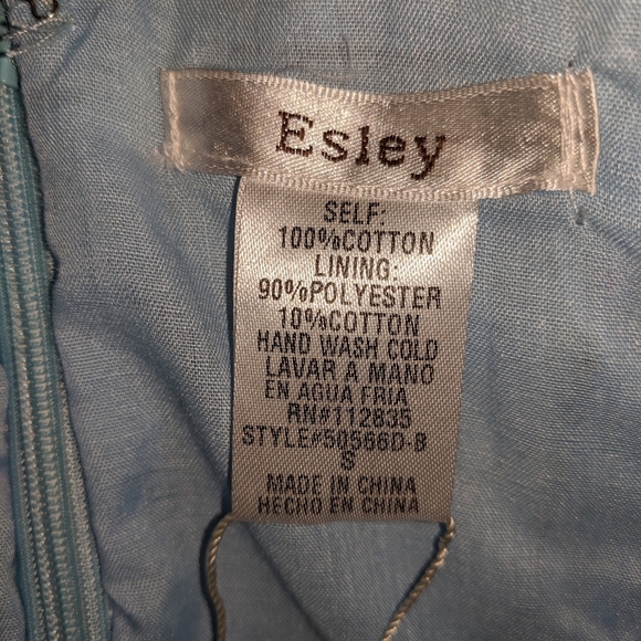 Esley Strapless multicolor print dress sz small - Picture 7 of 8